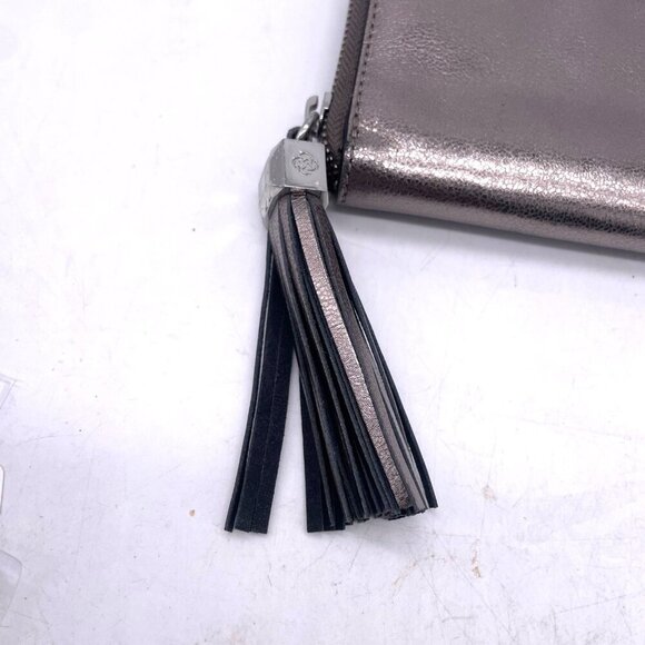 Stella & Dot Metallic Zip-Around Wallet With Tassel Accent - Picture 3 of 7